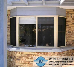 Powder coated stainless security window screen