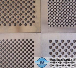 Stainless steel sheet with holes