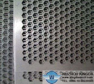 Stainless steel panels punched