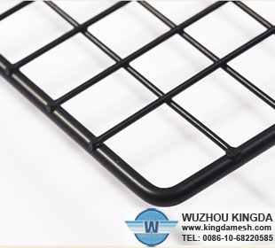 Powder coated wire grids black