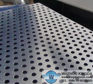 Perforated aluminum security mesh