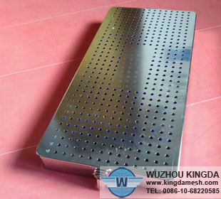 Stainless steel perforated basket