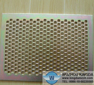 Square hole perforated stainless steel sheet
