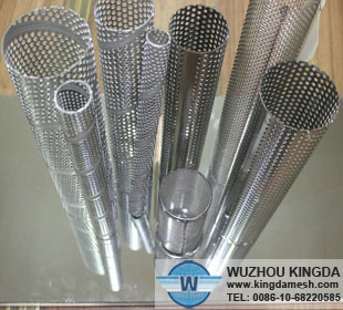Perforated stainless steel pipe