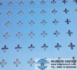 Perforated metal for building
