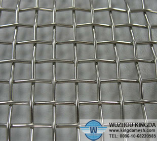 Galvanized crimped square wire mesh 