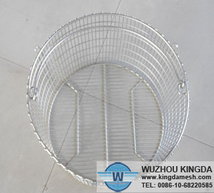 Round stainless steel wire mesh baskets