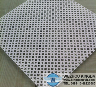 Decorative perforated aluminum sheeting
