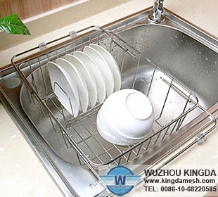 Over the sink dish rack