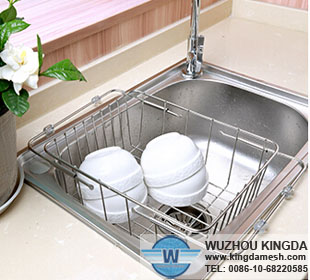 Over the sink dish rack