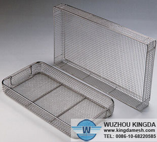Wire baskets sterilization
