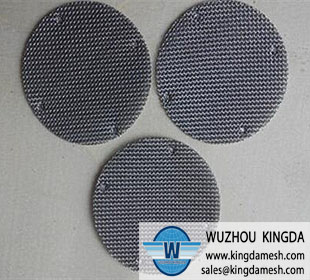 Wire woven filter disc