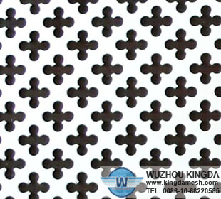 White deluxe perforated cloth