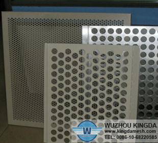 Perforated steel fencing