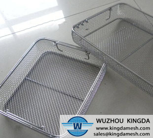 Square Stainless steel Wire mesh basket