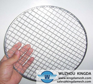 Wire mesh barbecue rack