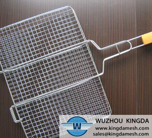 Barbecue rack with handle