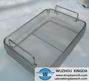 Stainless steel metal wire basket