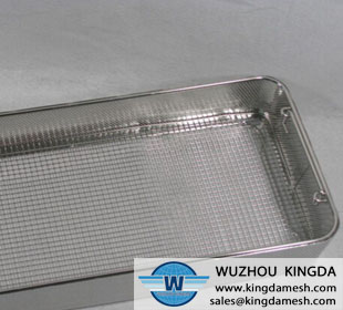 Stainless steel perforated mesh basket