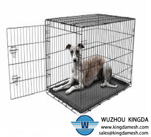 Wire mesh dog cage