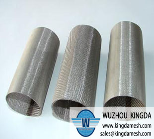 Woven wire mesh tube