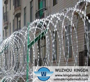 Razor wire for fence