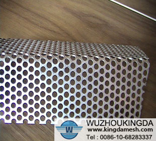 Aluminum plated punched mesh