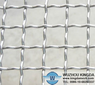 Mine sieving crimped wire mesh