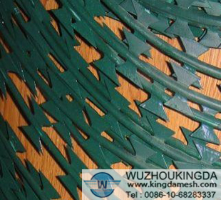 Pvc coated concertina razor barbed wire
