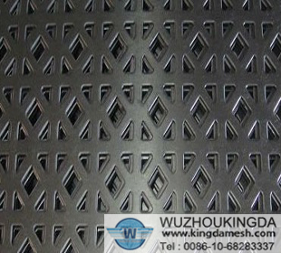 Perforated decorative sheet metal