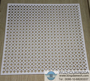 PVC coated perforated metal panel