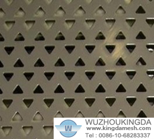 Triangle hole perforated metal mesh