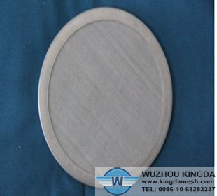 Stainless steel woven disc
