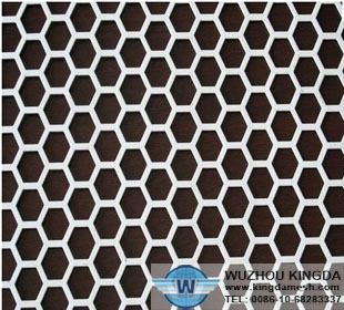 Galvanized hexagonal perforated metal sheet