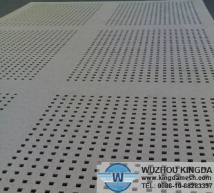 Square hole perforated panel