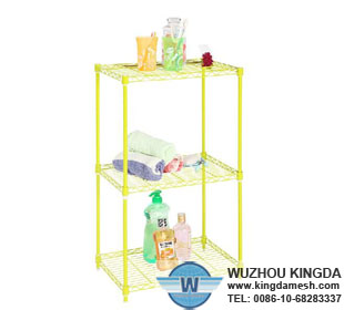 Plastic coated wire shelving
