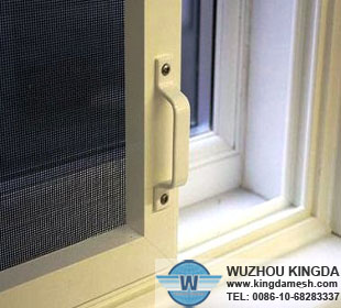 Anti-theft stainless window screen