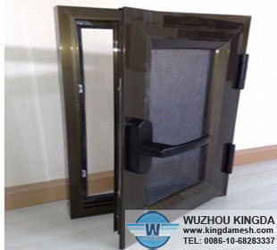 Black coating security window screen