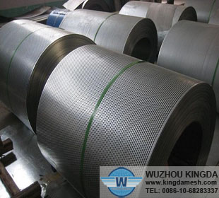 Perforated metal coil