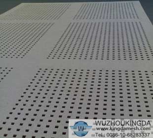 Square hole perforated sheet