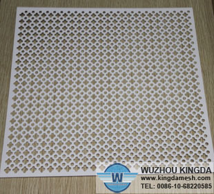 Decorative sheet aluminum white
