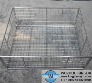 Wire mesh baskets for storage
