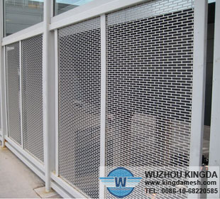 Perforated metal fence panels