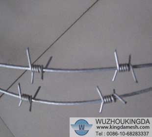 6 inch barbed distance barbed wire