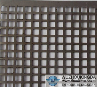 9.5x9.5mm hole stainless steel perforated mesh