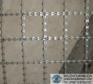 Razor barbed wire mesh