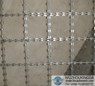 Steel razor wire mesh