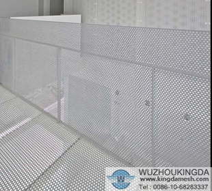 Perforated metal wire mesh