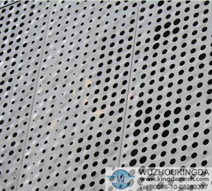 Perforated sheet steel