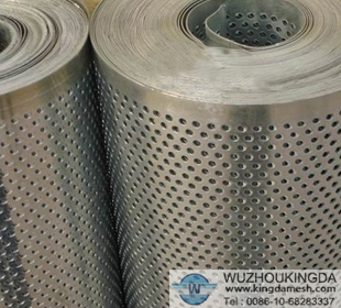 Perforated stainless steel sheets